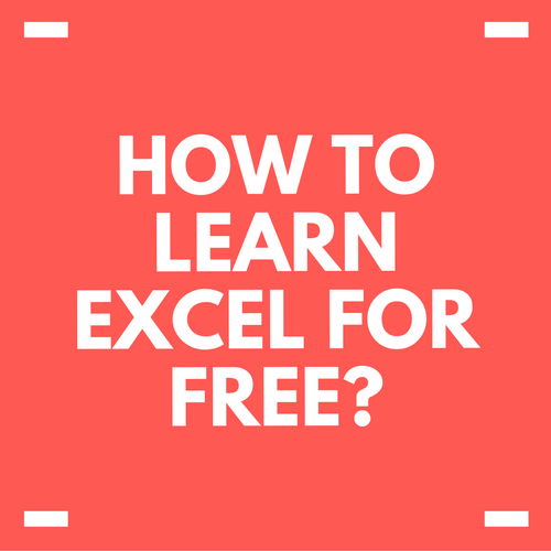 How To Learn Excel For Free